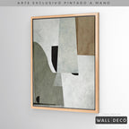 Arte pintado a mano Estructuras minimalistas Uno