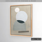Arte pintado a mano Geometría minimalista Uno
