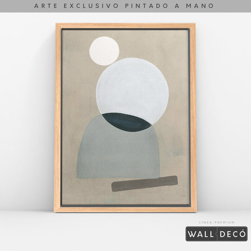 Arte pintado a mano Geometría minimalista Uno