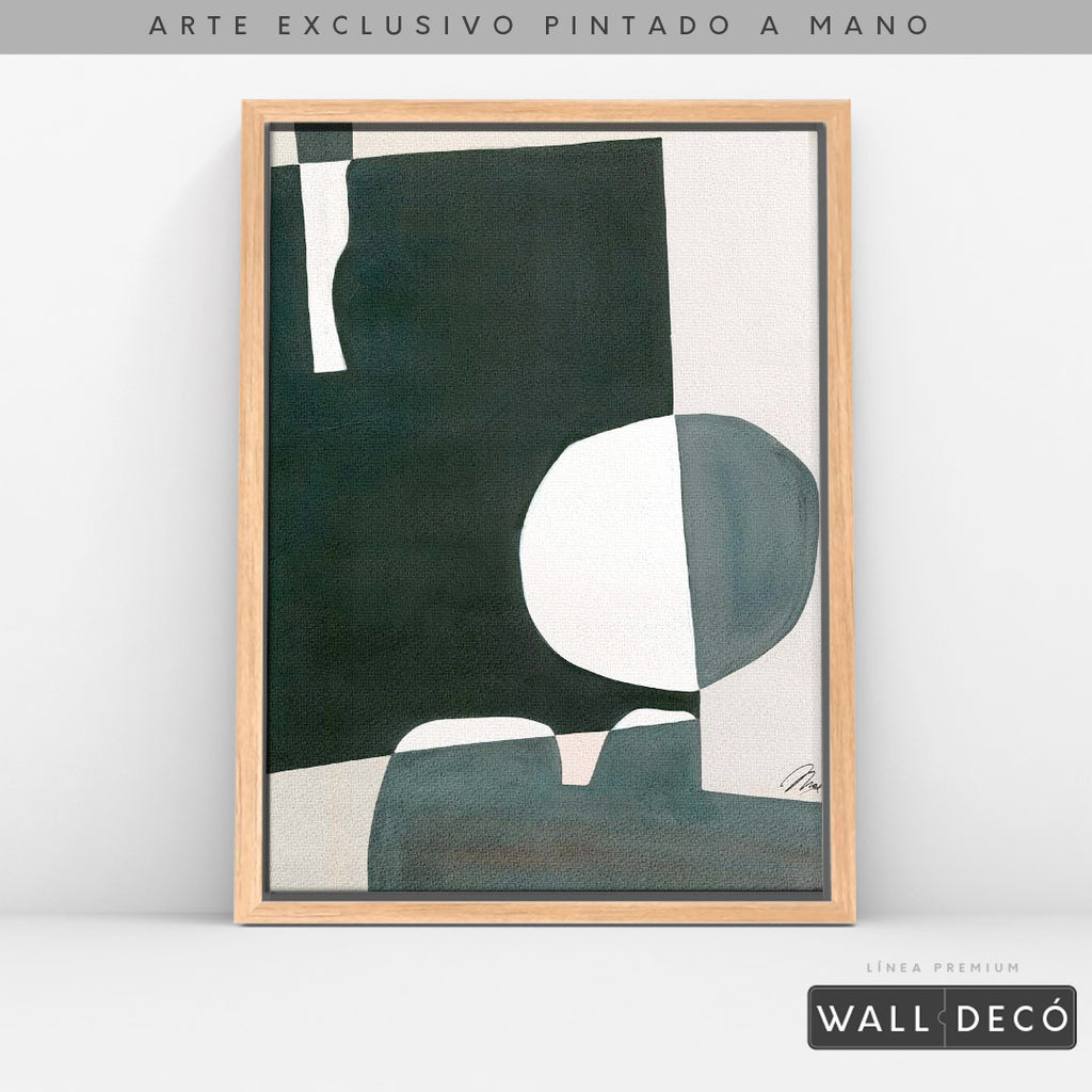 Arte pintado a mano Geometría minimalista Dos