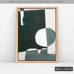 Arte pintado a mano Geometría minimalista Dos