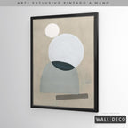 Arte pintado a mano Geometría minimalista Uno