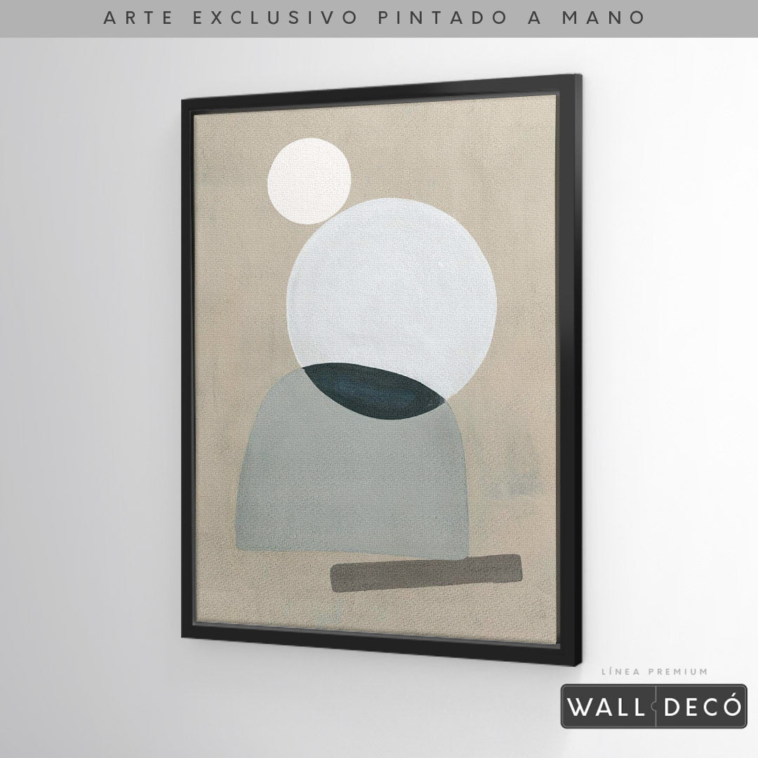Arte pintado a mano Geometría minimalista Uno