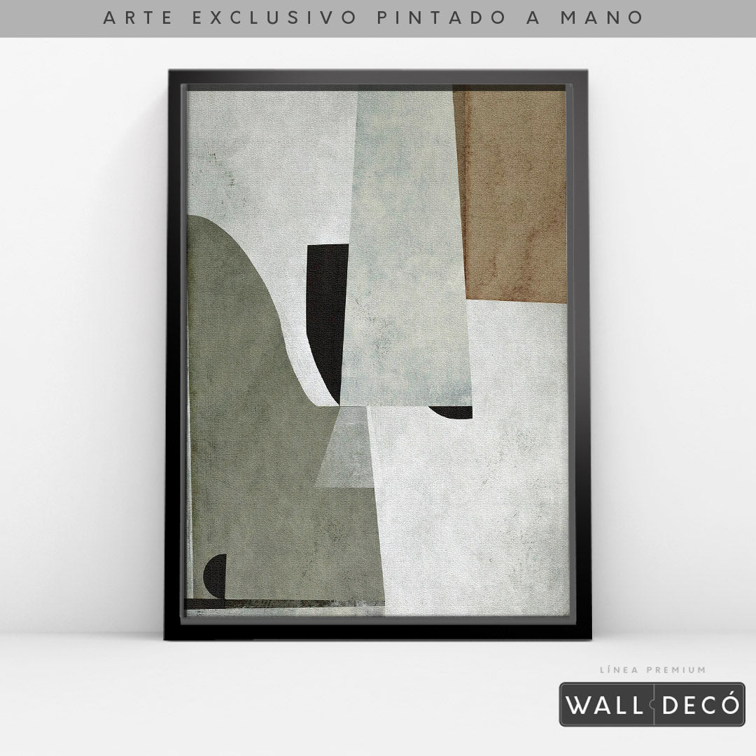 Arte pintado a mano Estructuras minimalistas Uno