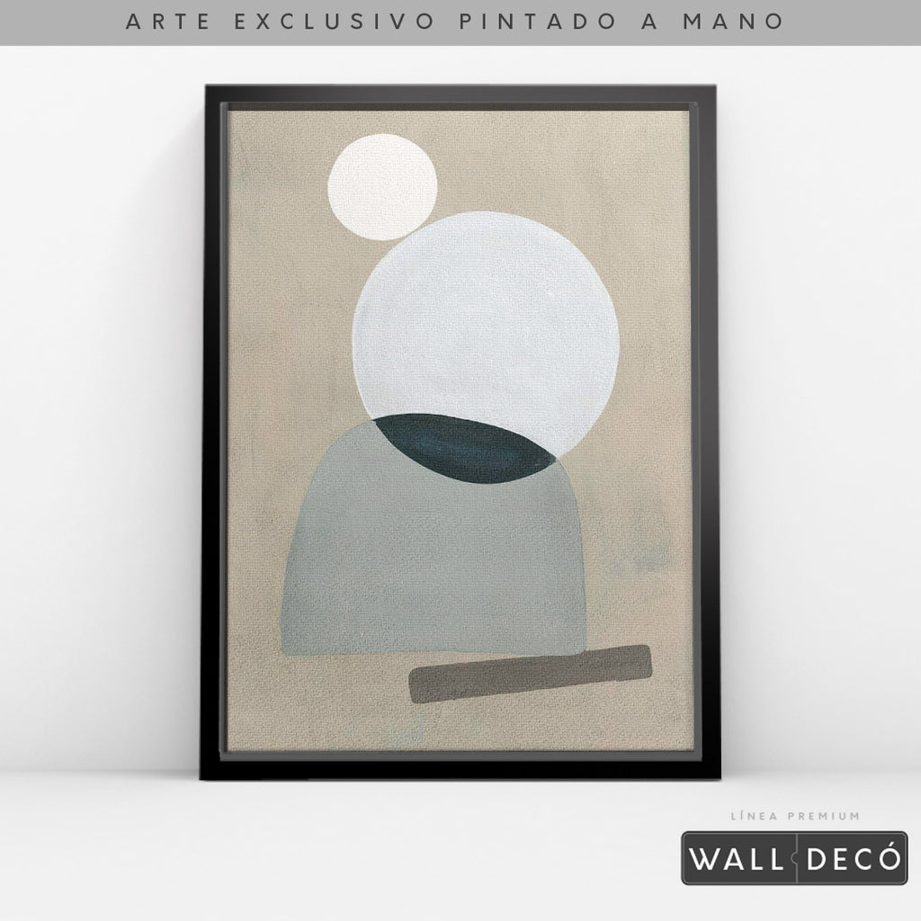 Arte pintado a mano Geometría minimalista Uno