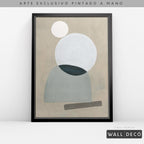 Arte pintado a mano Geometría minimalista Uno