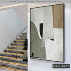 Arte pintado a mano Estructuras minimalistas Uno