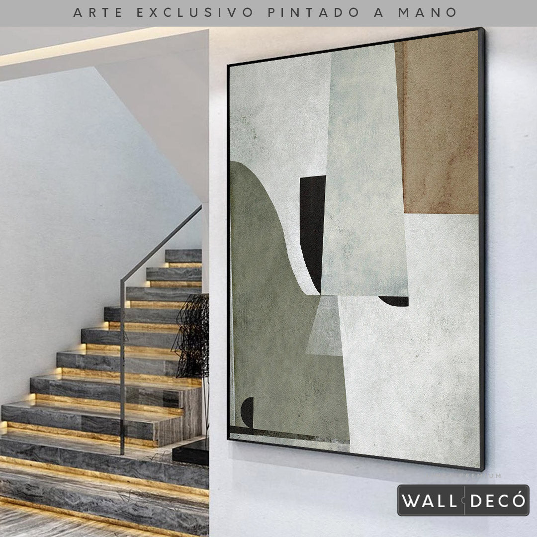 Arte pintado a mano Estructuras minimalistas Uno