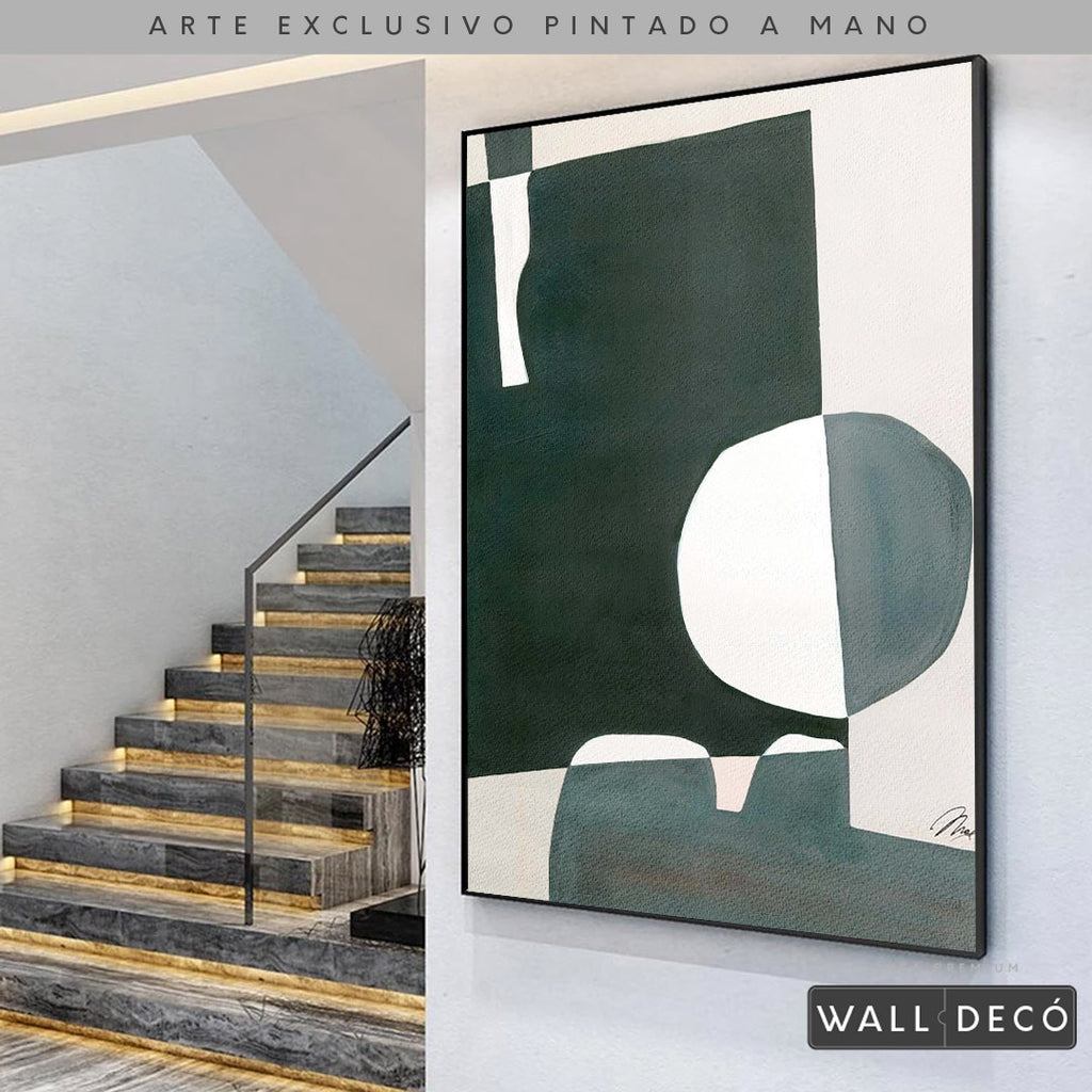 Arte pintado a mano Geometría minimalista Dos