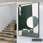 Arte pintado a mano Geometría minimalista Dos