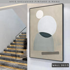 Arte pintado a mano Geometría minimalista Uno