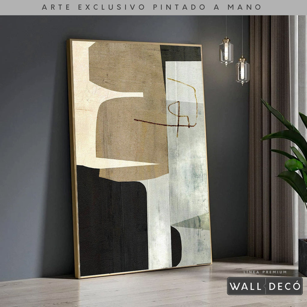 Arte pintado a mano Estructuras minimalistas Dos