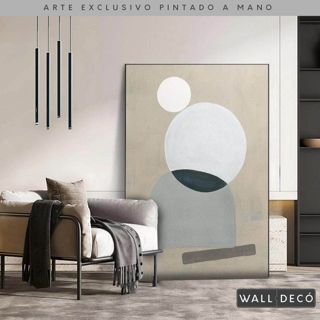 Arte pintado a mano Geometría minimalista Uno