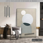 Arte pintado a mano Geometría minimalista Uno