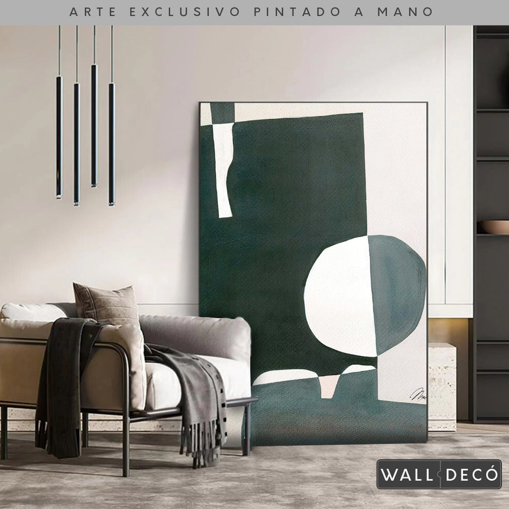 Arte pintado a mano Geometría minimalista Dos