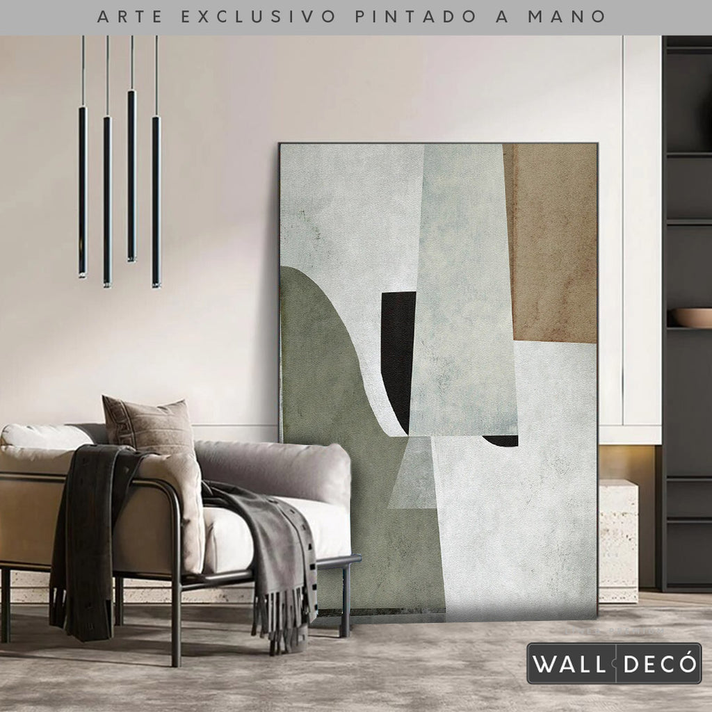 Arte pintado a mano Estructuras minimalistas Uno