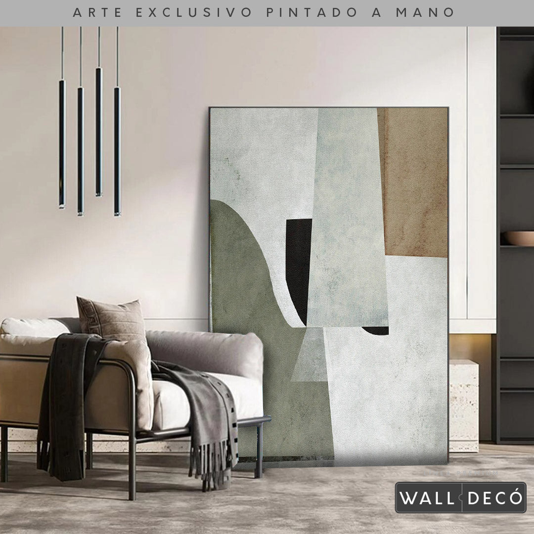 Arte pintado a mano Estructuras minimalistas Uno