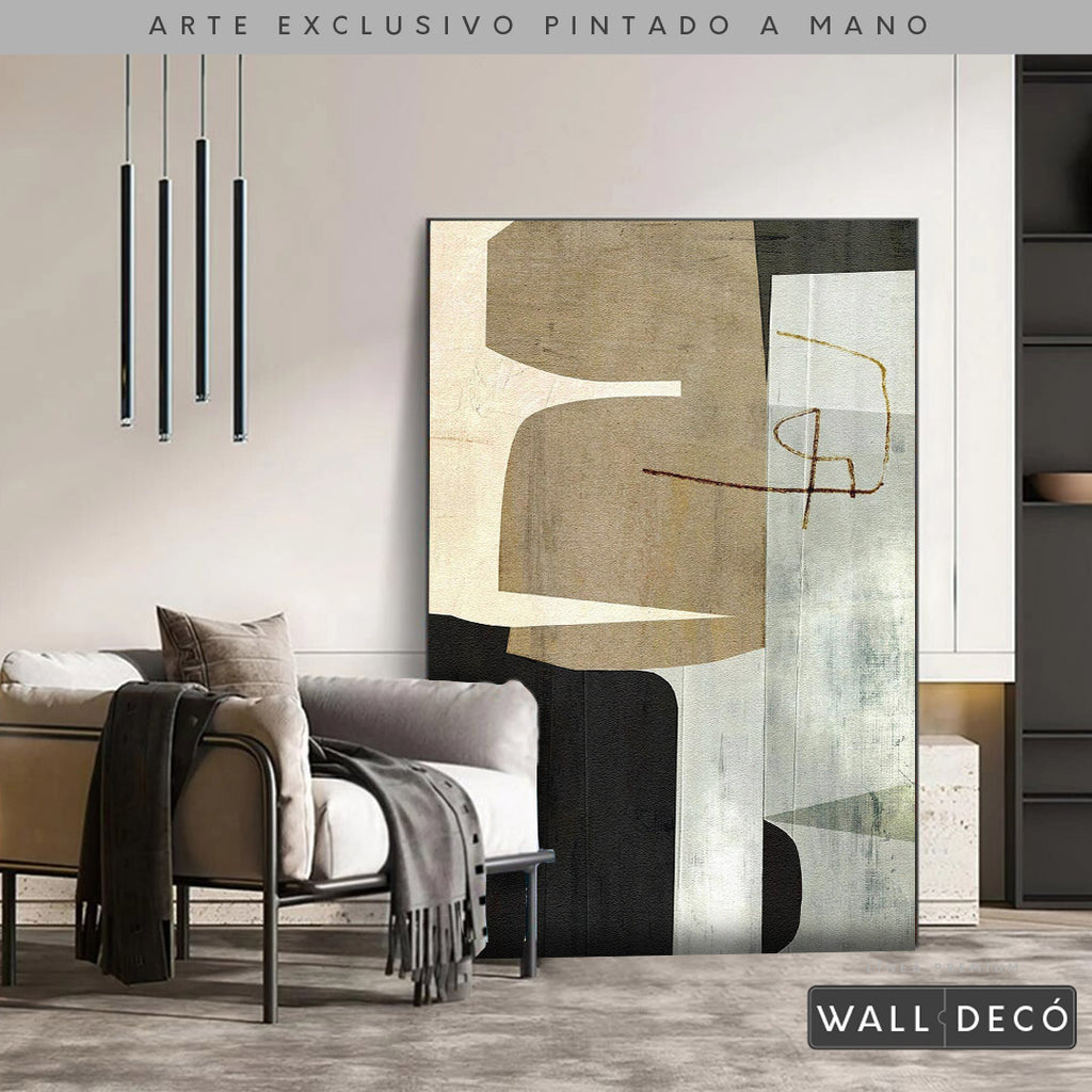 Arte pintado a mano Estructuras minimalistas Dos