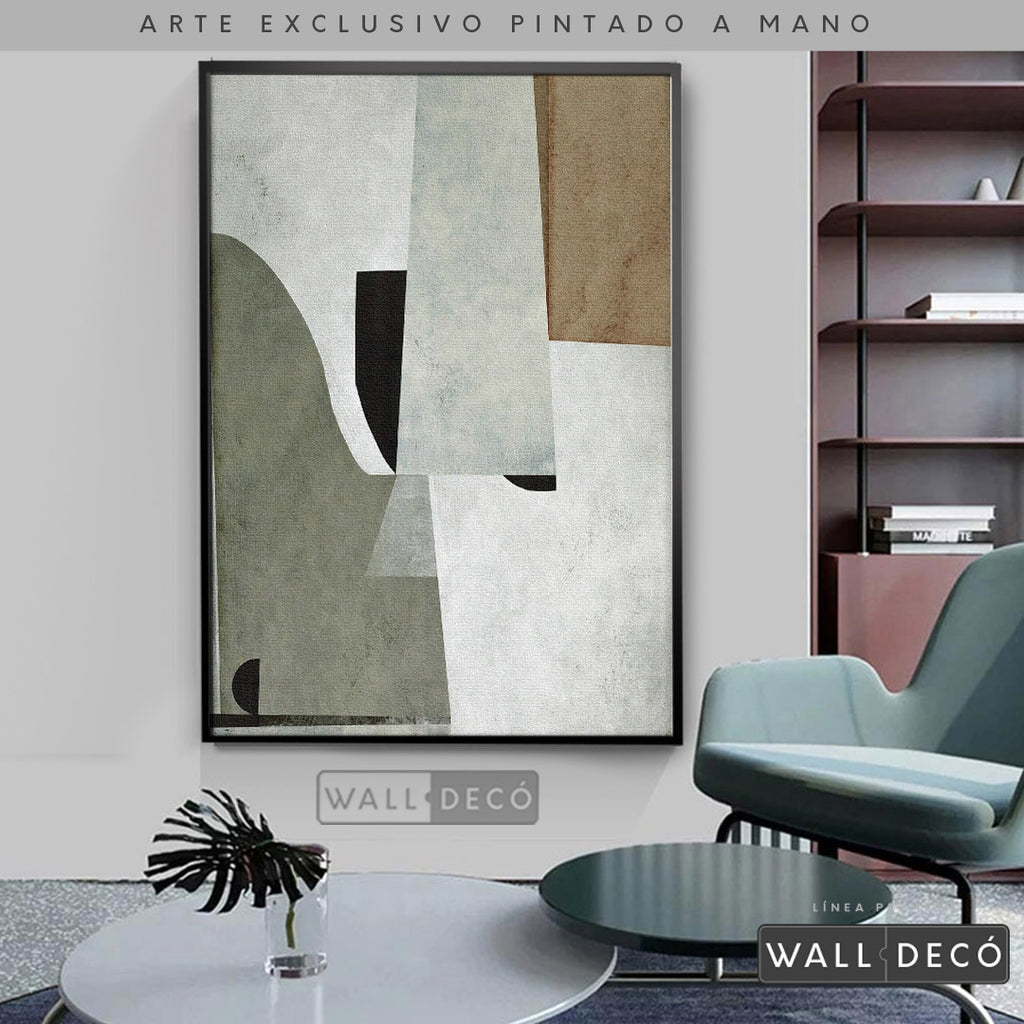 Arte pintado a mano Estructuras minimalistas Uno