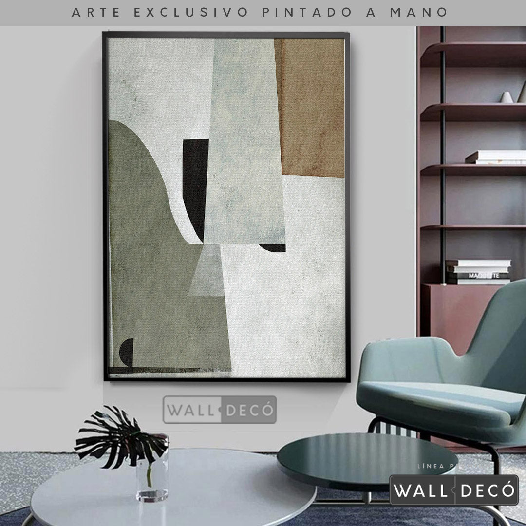 Arte pintado a mano Estructuras minimalistas Uno