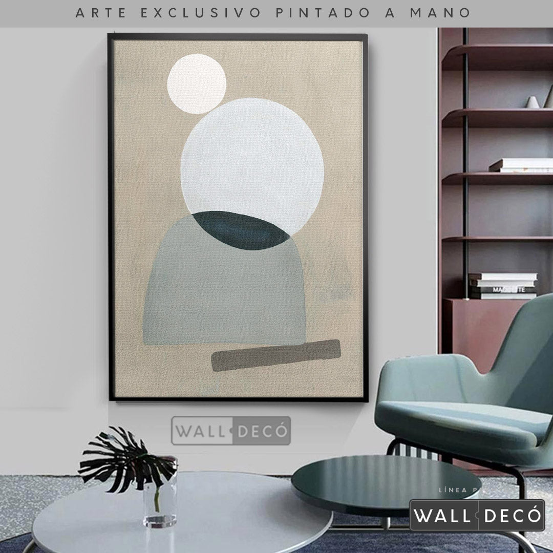 Arte pintado a mano Geometría minimalista Uno