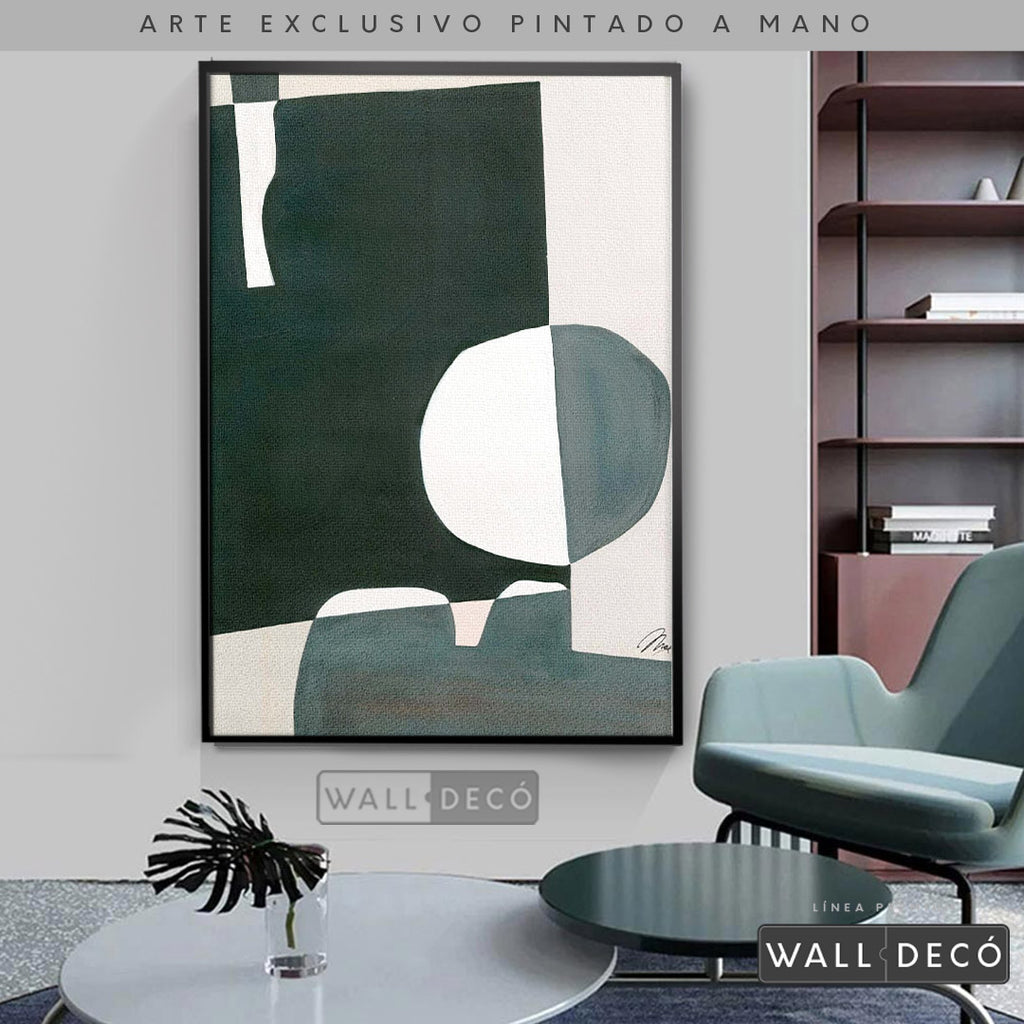 Arte pintado a mano Geometría minimalista Dos