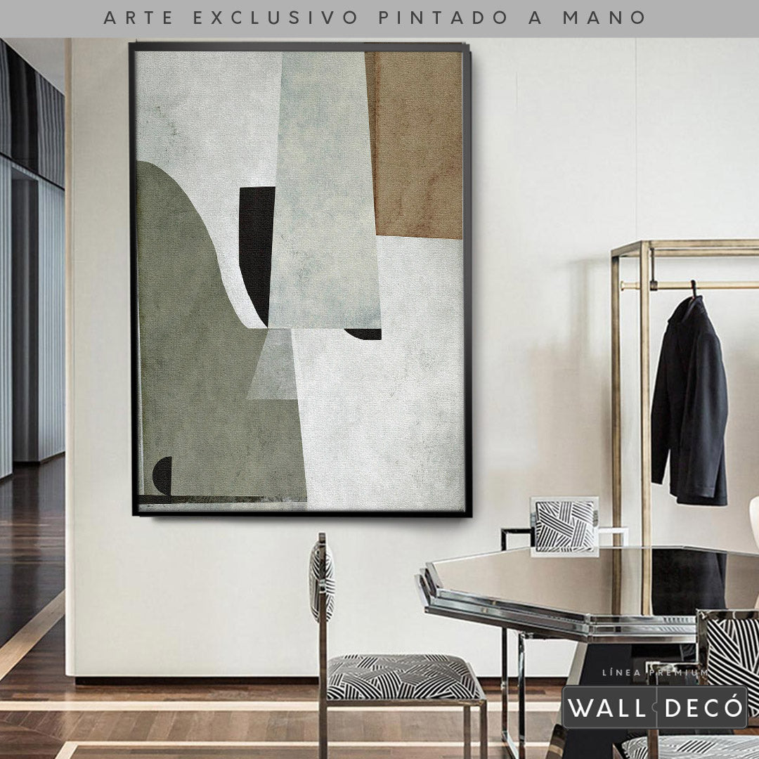Arte pintado a mano Estructuras minimalistas Uno
