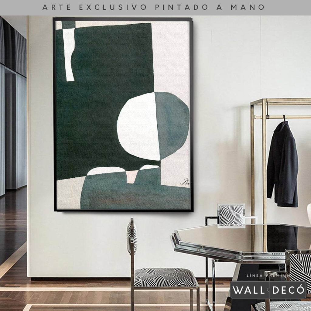 Arte pintado a mano Geometría minimalista Dos