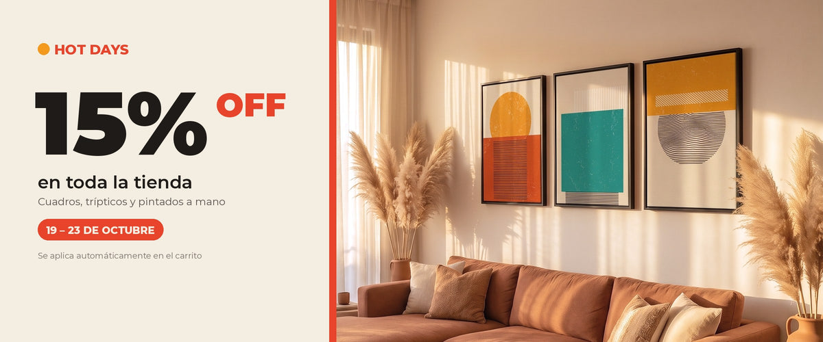 Hot Days: 15% OFF en toda la tienda. Hasta el viernes 23 de octubre.