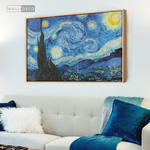 Cargar imagen en el visor de la galería, Cuadro Arte Noche estrellada Horizontal Van Gogh

