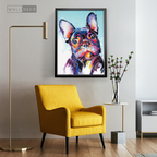 Cuadro Arte Bulldog Frances Color