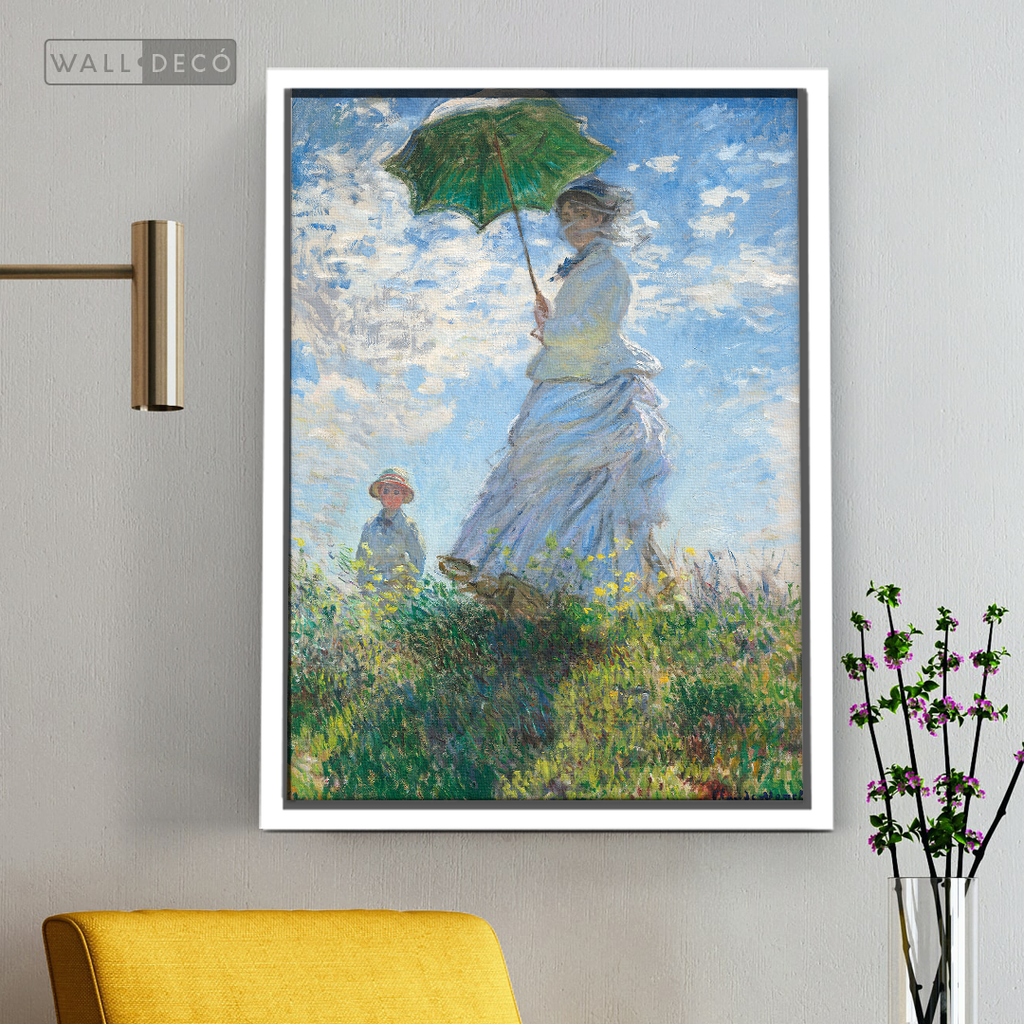 Cuadro Arte Mujer con sombrilla, Claude Monet