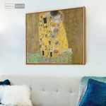 Cargar imagen en el visor de la galería, Cuadro Arte El Beso, Gustav Klimt (cuadrado)
