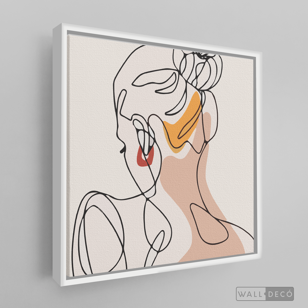Cuadro Mujer Line Art