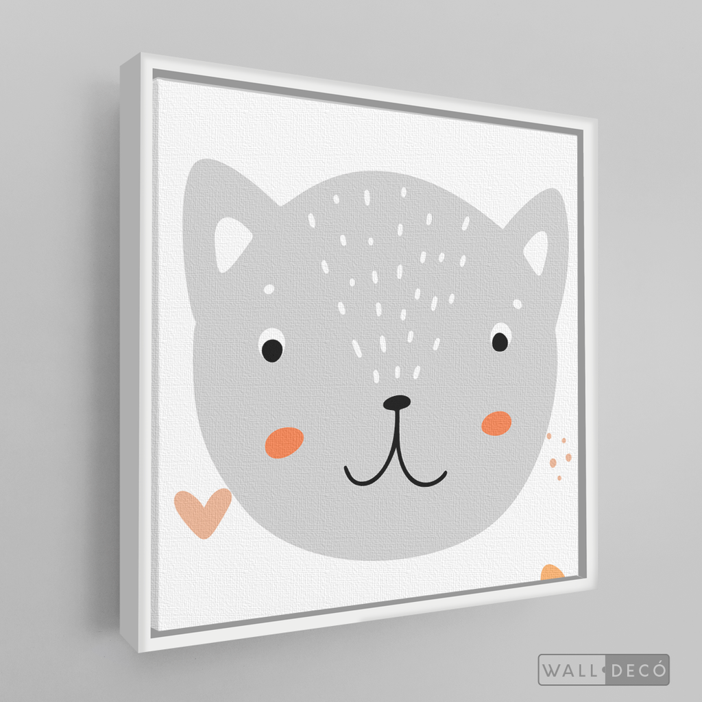 Cuadro Infantil Lindo Gatito