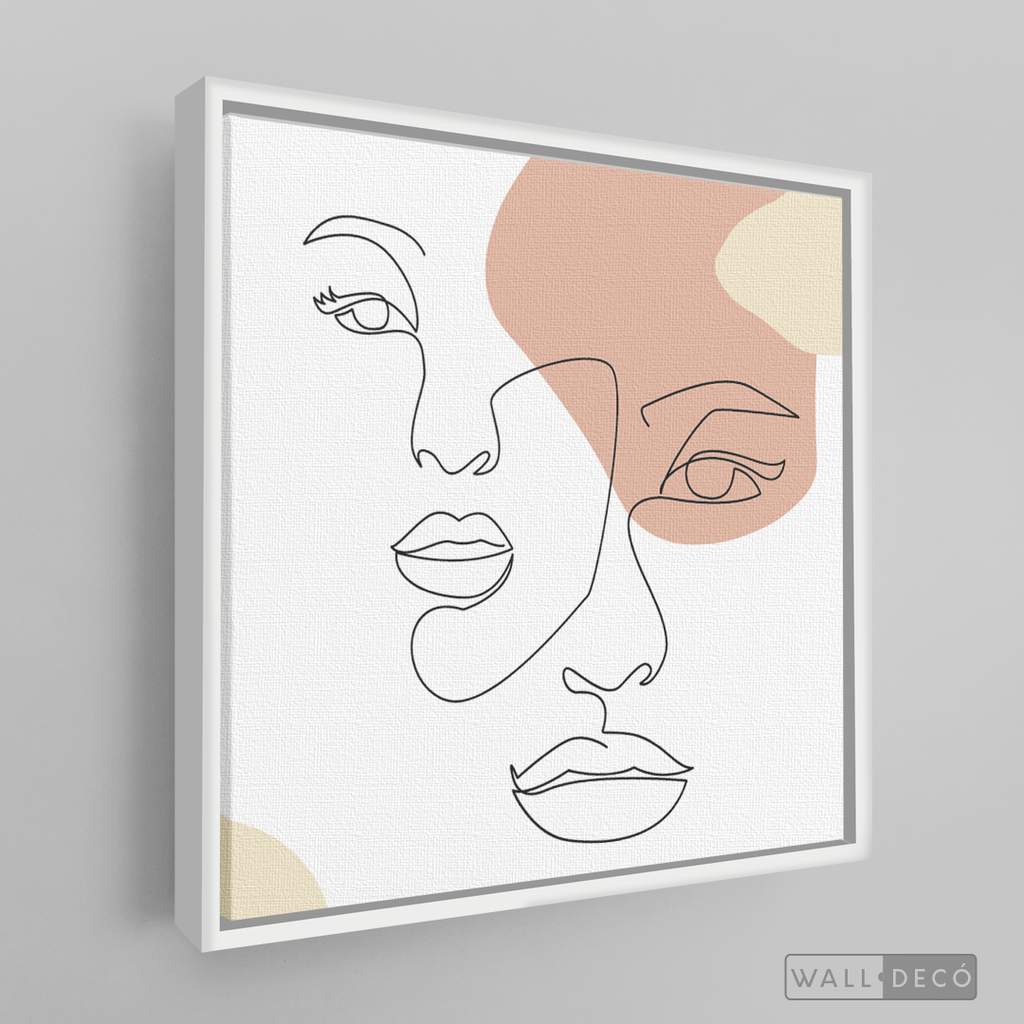 Cuadro Face Lines Simpatía