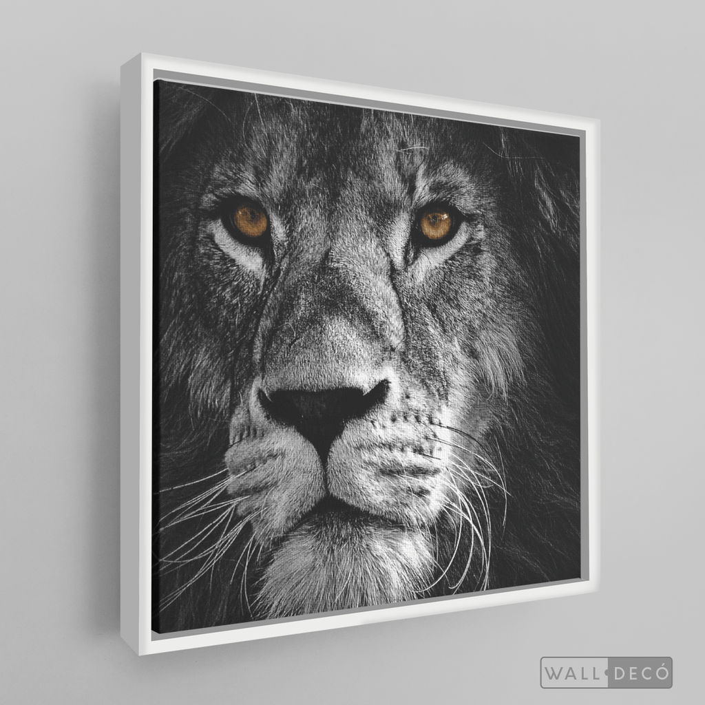 Cuadro Animales León (B) B/N