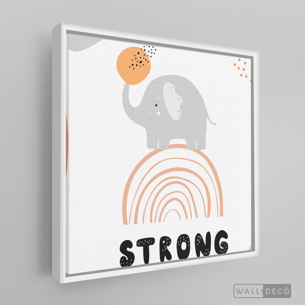 Cuadro Infantil Elefante Strong