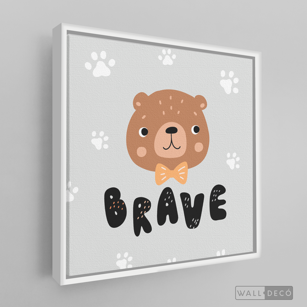Cuadro Infantil Osito Brave