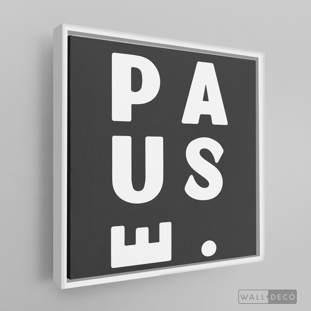 Cuadro Minimalista Pause