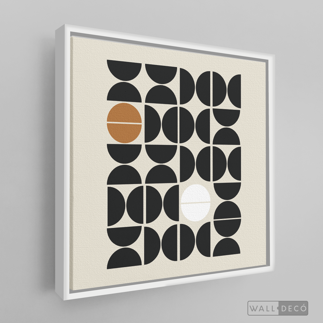 Cuadro Minimalista Geométrico Café