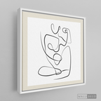Cuadro Minimalista Figura Humana