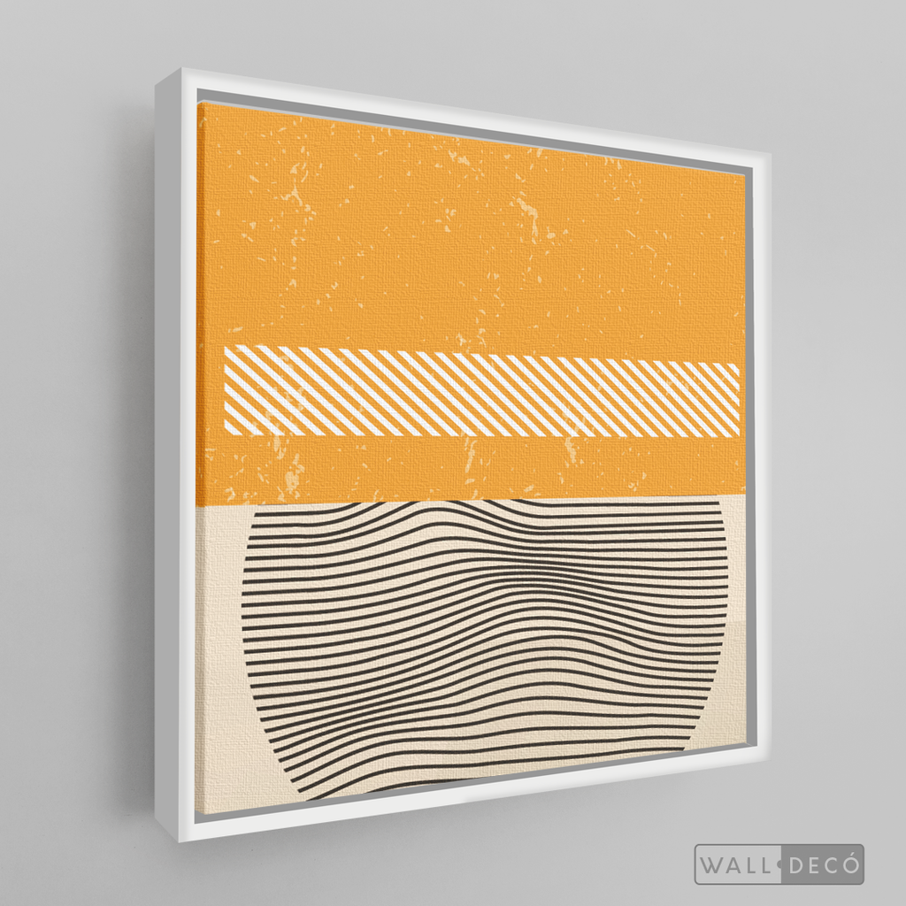 Cuadro Abstracto Minimal Sunset Yellow