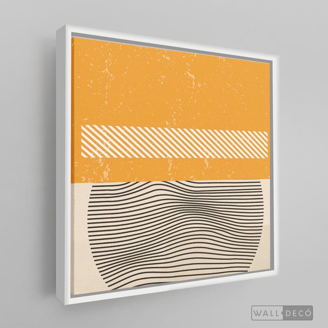 Cuadro Abstracto Minimal Sunset Yellow