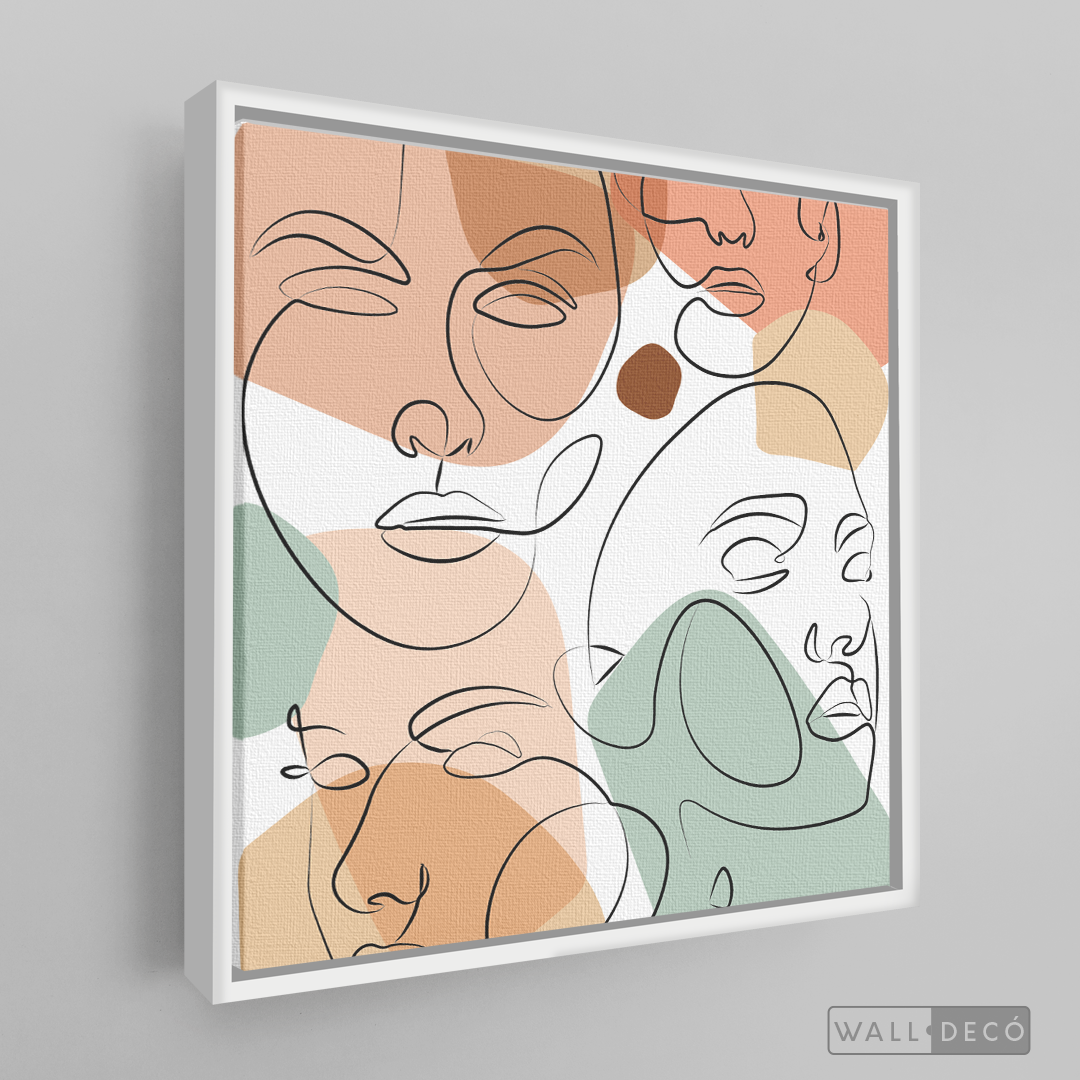 Cuadro Face Line Mujeres