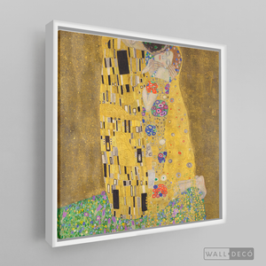 Cuadro Arte El Beso, Gustav Klimt (cuadrado)