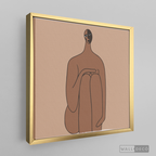 Cuadro Minimalista Figura Humana Tres