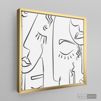 Cuadro Minimalista Faces Lines