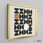 Cuadro Minimalista Geométrico Café