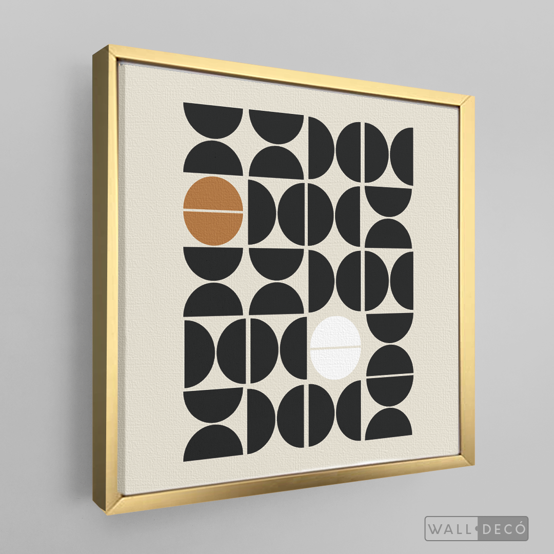 Cuadro Minimalista Geométrico Café